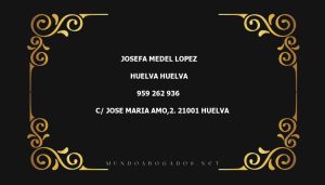 abogado Josefa Medel Lopez en la localidad de Huelva