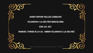 abogado Josep Anton Valles Cobacho en la localidad de Vilanova i la Geltrú