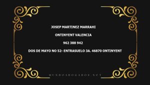 abogado Josep Martinez Marrahi en la localidad de Ontinyent