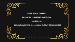 abogado Josep Simon Torrent en la localidad de El Prat de Llobregat