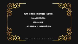 abogado Juan Antonio Morales Martín en la localidad de Málaga