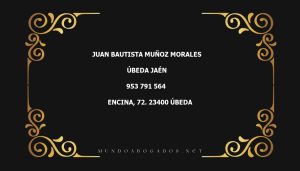 abogado Juan Bautista Muñoz Morales en la localidad de Úbeda