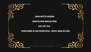 abogado Juan Botta Nodar en la localidad de Barcelona