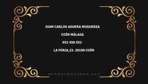 abogado Juan Carlos Aguera Muguerza en la localidad de Coín