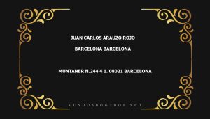 abogado Juan Carlos Arauzo Rojo en la localidad de Barcelona