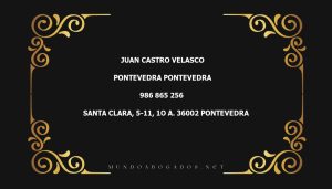 abogado Juan Castro Velasco en la localidad de Pontevedra