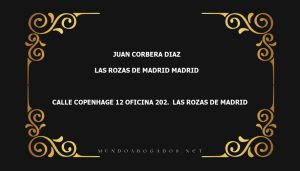 abogado Juan Corbera Diaz en la localidad de Las Rozas de Madrid