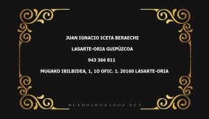 abogado Juan Ignacio Iceta Beraeche en la localidad de Lasarte-Oria