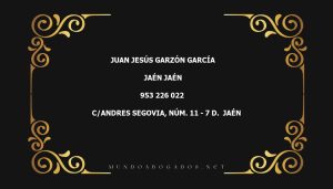 abogado Juan Jesús Garzón García en la localidad de Jaén