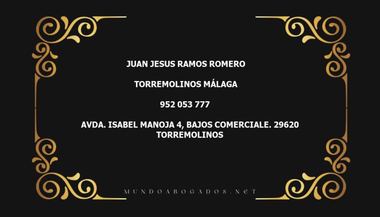 abogado Juan Jesus Ramos Romero en la localidad de Torremolinos