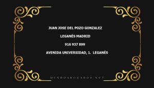 abogado Juan Jose Del Pozo Gonzalez en la localidad de Leganés