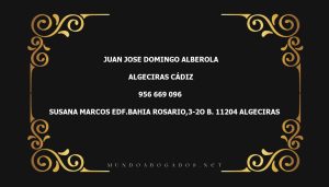 abogado Juan Jose Domingo Alberola en la localidad de Algeciras