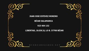 abogado Juan Jose Estevez Moreno en la localidad de Béjar