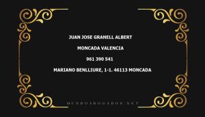 abogado Juan Jose Granell Albert en la localidad de Moncada