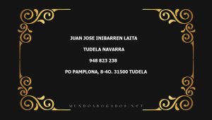 abogado Juan Jose Inibarren Laita en la localidad de Tudela