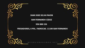 abogado Juan Jose Silva Pavon en la localidad de San Fernando