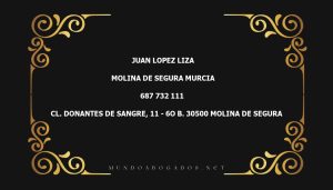 abogado Juan Lopez Liza en la localidad de Molina de Segura