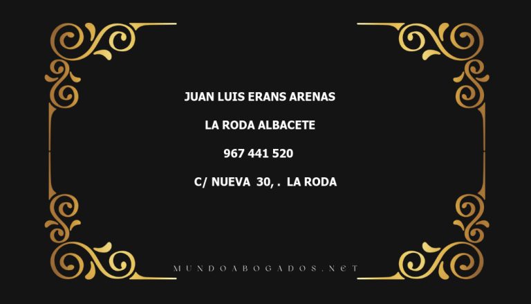 abogado Juan Luis Erans Arenas en la localidad de La Roda