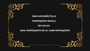 abogado Juan Luis Muñiz Tello en la localidad de Montequinto