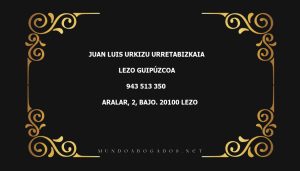 abogado Juan Luis Urkizu Urretabizkaia en la localidad de Lezo