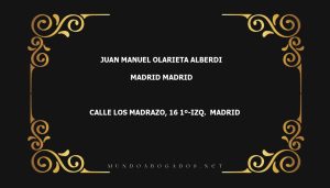 abogado Juan Manuel Olarieta Alberdi en la localidad de Madrid