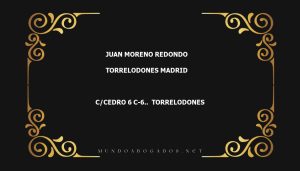 abogado Juan Moreno Redondo en la localidad de Torrelodones