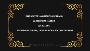 abogado Juan Victoriano Moreno Serrano en la localidad de Alcobendas