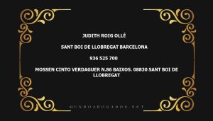 abogado Judith Roig Ollé en la localidad de Sant Boi de Llobregat