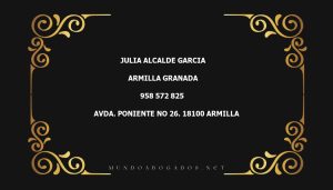 abogado Julia Alcalde Garcia en la localidad de Armilla