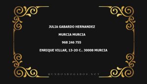 abogado Julia Gabardo Hernandez en la localidad de Murcia