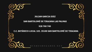 abogado Julian Garcia Diez en la localidad de San Bartolomé de Tirajana