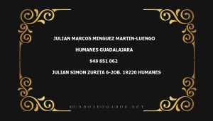 abogado Julian Marcos Minguez Martin-Luengo en la localidad de Humanes