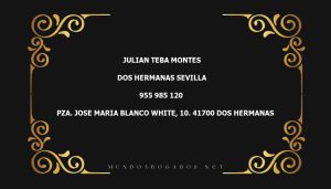 abogado Julian Teba Montes en la localidad de Dos Hermanas