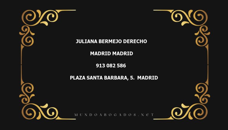 abogado Juliana Bermejo Derecho en la localidad de Madrid