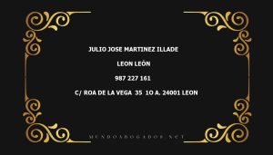 abogado Julio Jose Martinez Illade en la localidad de Leon