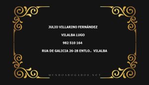 abogado Julio Villarino Fernández en la localidad de Vilalba