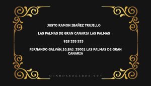 abogado Justo Ramon Ibañez Trujillo en la localidad de Las Palmas de Gran Canaria