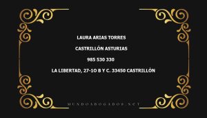 abogado Laura Arias Torres en la localidad de Castrillón