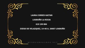 abogado Laura Corres Gaitan en la localidad de Logroño