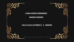 abogado Laura Gomez Hernandez en la localidad de Madrid