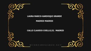 abogado Laura Marco-Gardoqui Grande en la localidad de Madrid