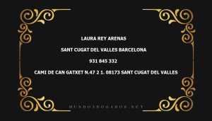 abogado Laura Rey Arenas en la localidad de Sant Cugat del Valles