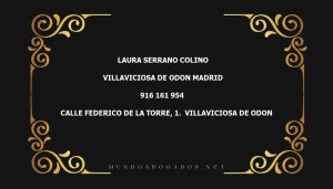 abogado Laura Serrano Colino en la localidad de Villaviciosa de Odon