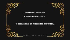 abogado Laura Suárez Rodríguez en la localidad de Pontevedra