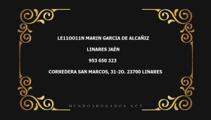 abogado Le11Oo11N Marin Garcia De Alcañiz en la localidad de Linares