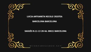 abogado Lucia Antoaneta Nicole Cristea en la localidad de Barcelona