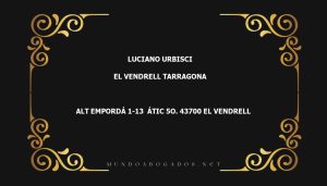 abogado Luciano Urbisci en la localidad de El Vendrell