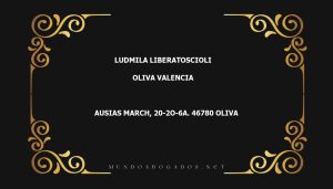 abogado Ludmila Liberatoscioli en la localidad de Oliva