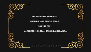 abogado Luis Benito Camarillo en la localidad de Guadalajara