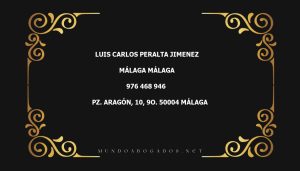 abogado Luis Carlos Peralta Jimenez en la localidad de Málaga